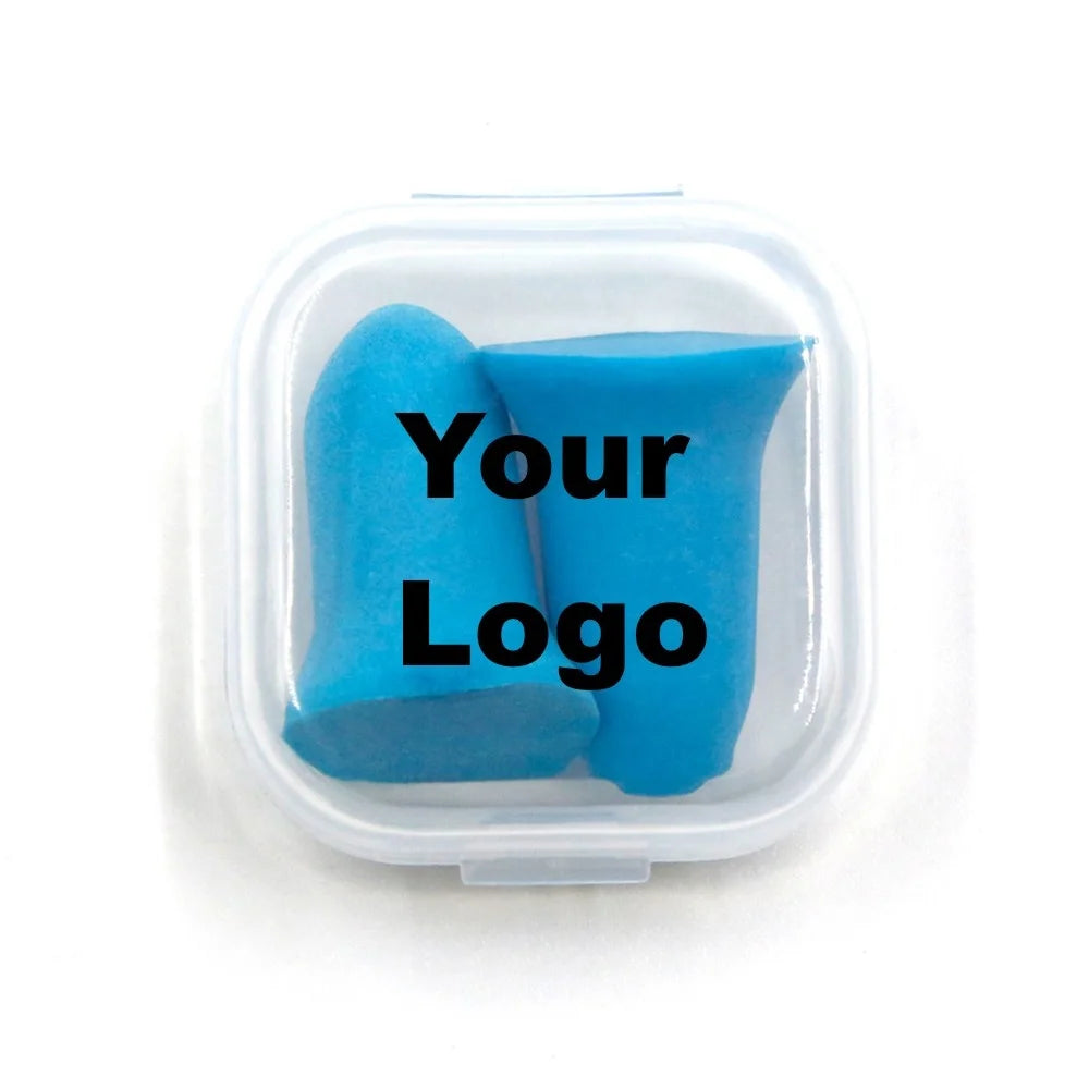 Ultra Soft PU Foam Safety Ear Plugs Individual Case Sleeping Snoring Hunting Noise Cancelling Earplugs Custom Logo Private Label