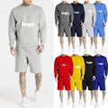 Fashion Stringless Plus Size Custom  Graphic Pullover Custom Logo Sweatpants and Hoodie Sets