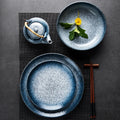 Hotel Restaurants Japanese Design 6 Inch Ceramic Dinnerware Round Dishes Steak Plates Under Glazed Stoneware Dinner Plate
