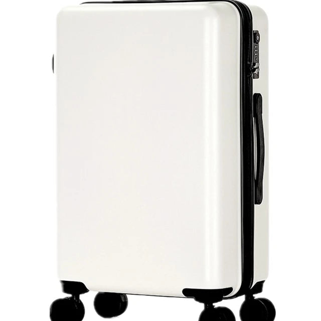 Wanxianglun Boarding Password 18 Inches of Pure Color Contracted a Undertakes to Pull Rod Box Luggage Suitcase