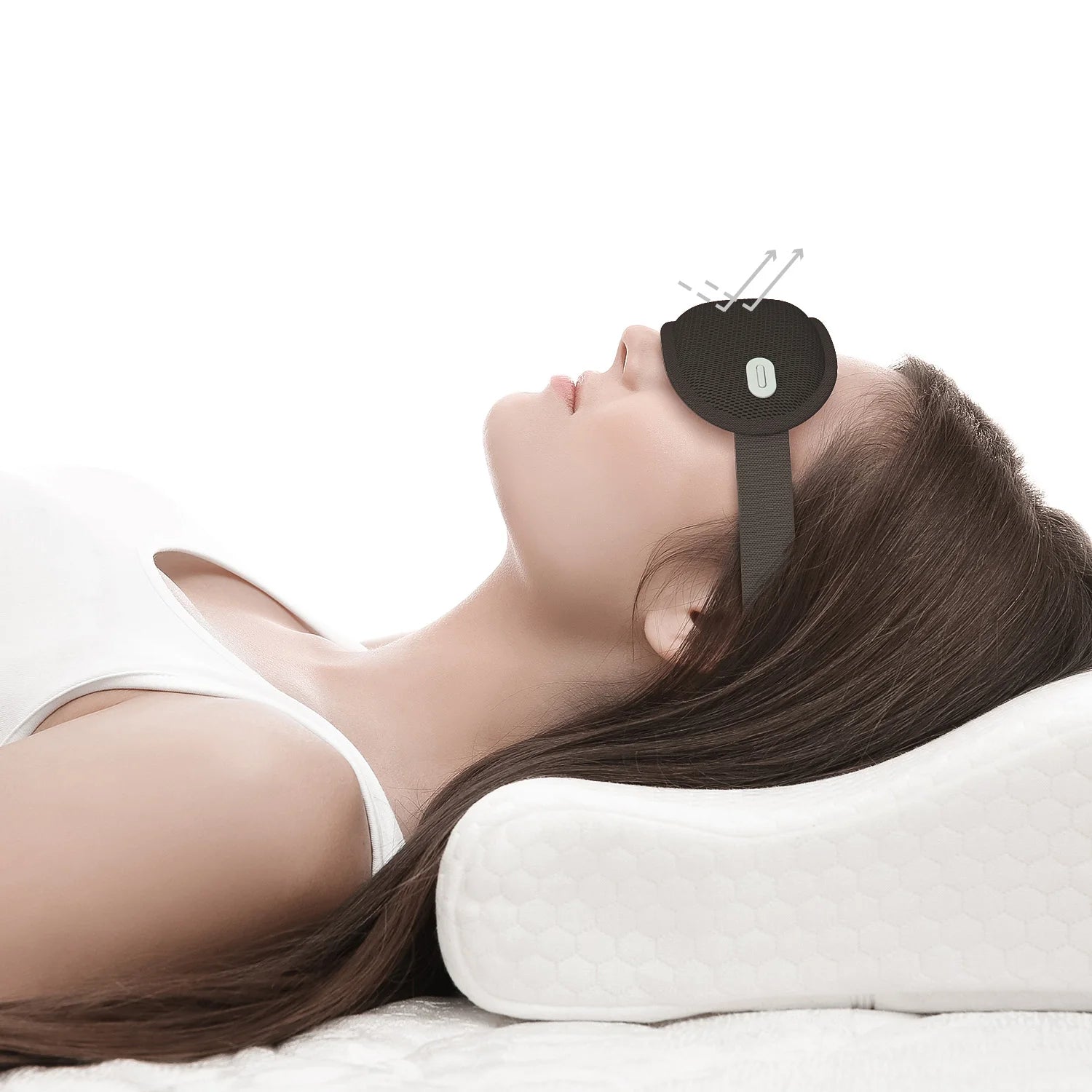 Heated Eye Mask Hot Cold Compression Therapy Wireless Eye Mask with Vibration for Eye