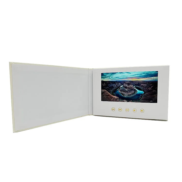 Fashion Paper Greeting Card Custom Printing LCD Handmade Promotion Newest Design Business Card Postcard Player Video Brochure