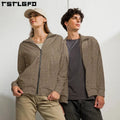 Wholesale Men's Clothing for Casual Wear Lightweight Leopard Print Nylon Track Jacket Windbreaker Track Jacket Men