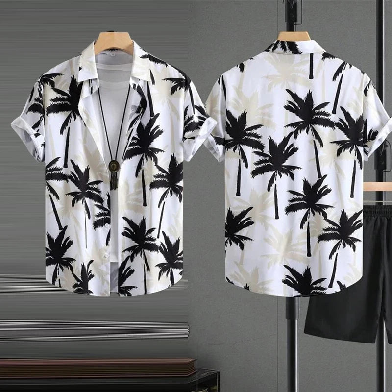 Wholesale Summer Cool Short Sleeves Customized Aloha Hawaiian Holiday Shirts for Men