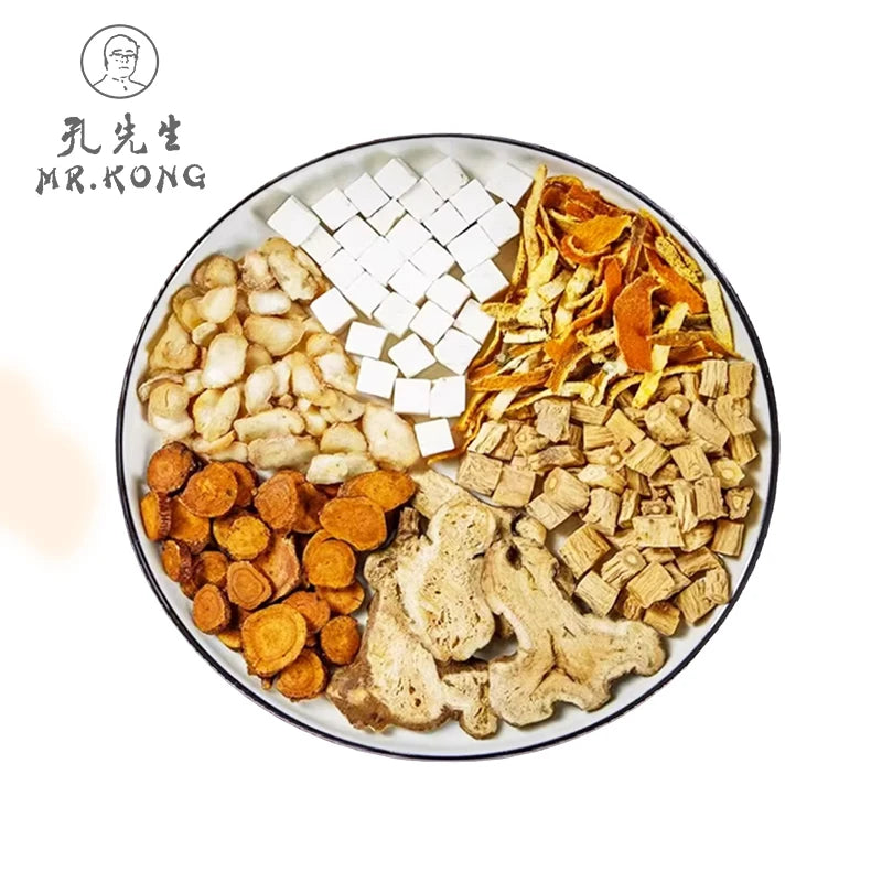 Liujunzi Decoction Traditional Chinese Blended Flavor Natural Herbal Tea Liujunzi-Tang Herbs Tea for Health Tonifying Qi