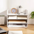 OWNSWING Plastic Stackable Filing Trays Letter Tray Organizer Desk Tidy File Document Holder