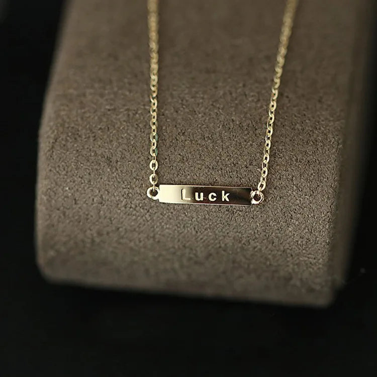 Creative Simple Fashion 14K Gold Plating Pure 925 Sterling Silver Thin Chain Luck Bracelets for Women Girls Jewelry