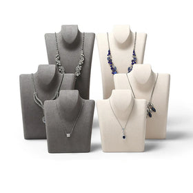 Velvet Portrait Necklace Display Pendant Organizer Store Window Display Jewelry Display Storage Rack