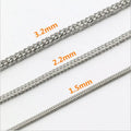 Stylish Stainless Steel Fox Tail and Whip Chain Necklace Vacuum Plated Titanium for Men Women Fashion Jewelry Genre Necklaces