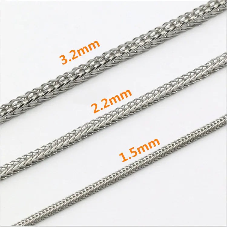Stylish Stainless Steel Fox Tail and Whip Chain Necklace Vacuum Plated Titanium for Men Women Fashion Jewelry Genre Necklaces