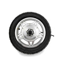 12 Inch Folding Mini Bicycle 410rpm Silver Front Wheel 24V 36V 250W Brushless Geared Hub Motor