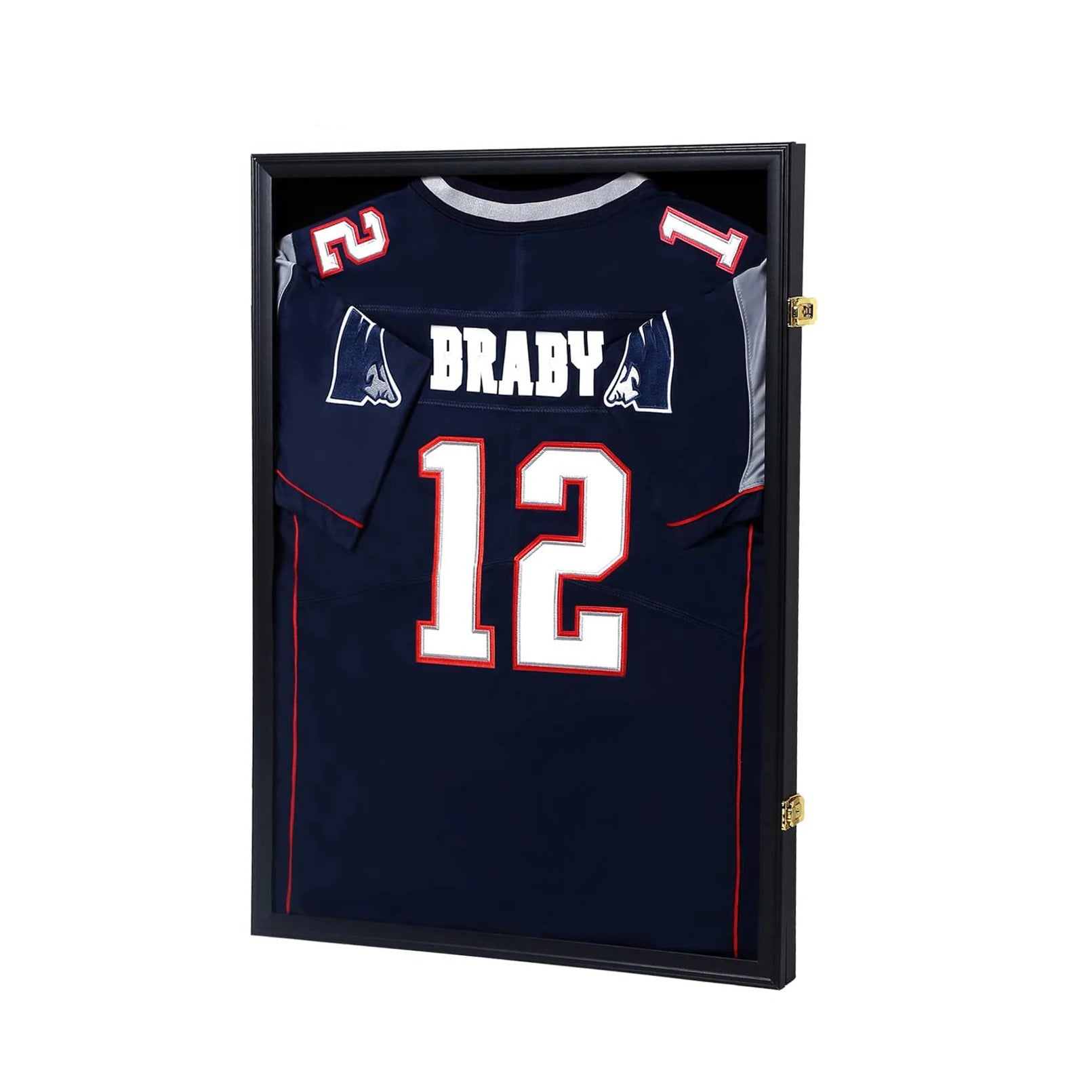 Hot Selling Black Wood Shadow Box 24*32 Inch Football Basketball Jersey Frame Display Case with 98% UV Protection