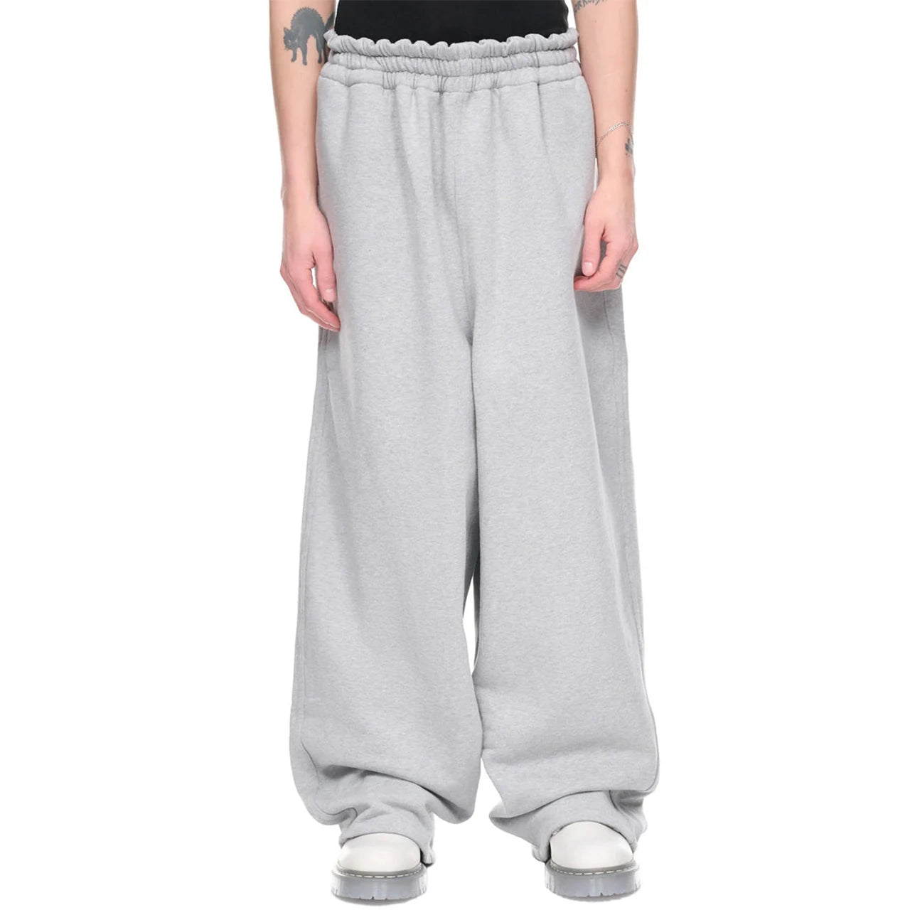 Streetwear Flared 450 Gsm 100% Cotton Heavyweight Straight Leg Sweatpants Loose Jogger Baggy Sweatpants Men