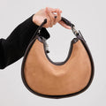 Wholesale Price Half Moon Underarm Bag Genuine Leather Crossbody Bags for Women Woman Vintage Sling Bag