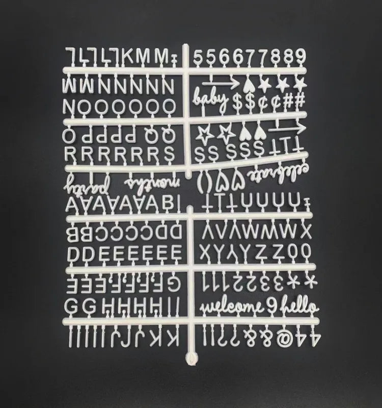Wholesale 1/2 Inch Plastic Letters for Wooden Felt Letter Board