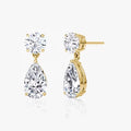 LOZRUNVE Trendy Girls 925 Silver Fancy Clear Waterdrop Stud Earring Women Luxury