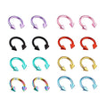 SC Wholesale Multifunction Piercing Jewelry Cartilage Earrings Captive Bead Ring 16G Stainless Steel Septum Nose Rings for Women