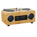 Mini Portable Wooden Bamboo Crafts Gift Wireless Bluetooth BT 6W Speaker Soundbox Loudspeaker with FM Radio