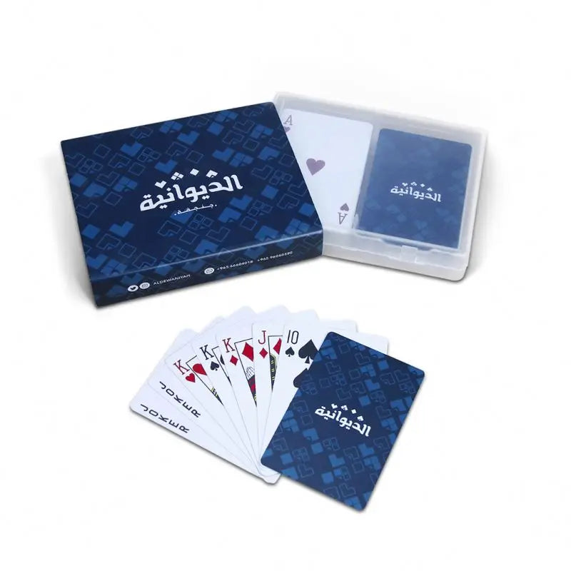 New Design Sublimation Poker Clear Plastic Box for Playing Card
