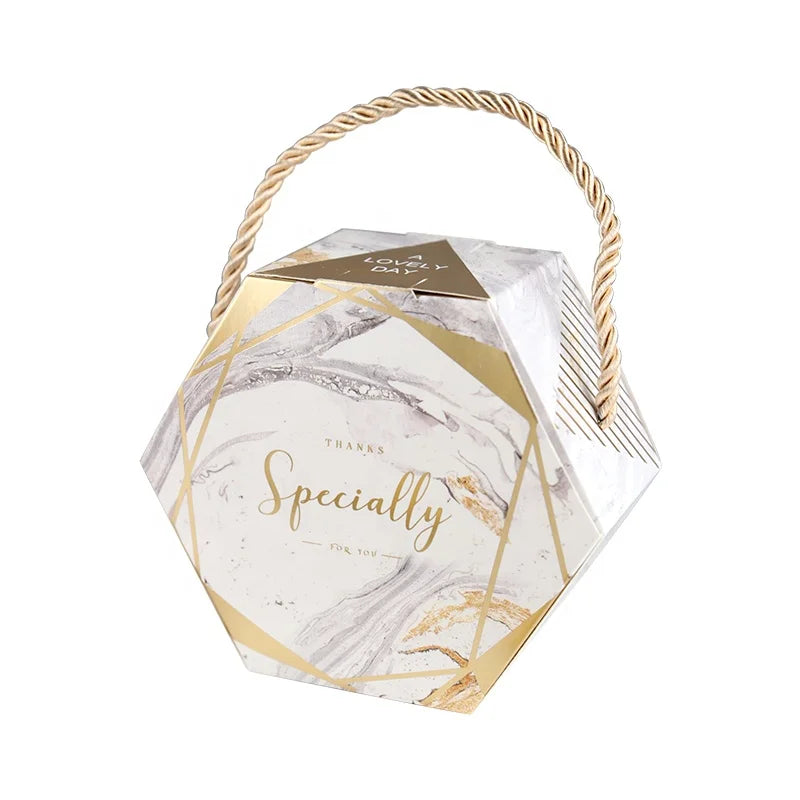 CSMD Chinese Manufacturers Wholesale Candy Packaging Cheap Price Marbling Color Small Wedding Chocolate Packaging Box for Guests