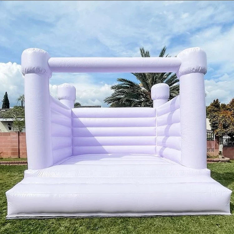 Purple Commercial Small Bouncing Inflatable Bouncer Bouncy Castle Wedding Toddler White Bounce House With Slide