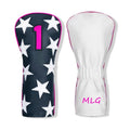 Driver Golf Headcover Custom Design Stars & Stripes Golf Club Head Cover