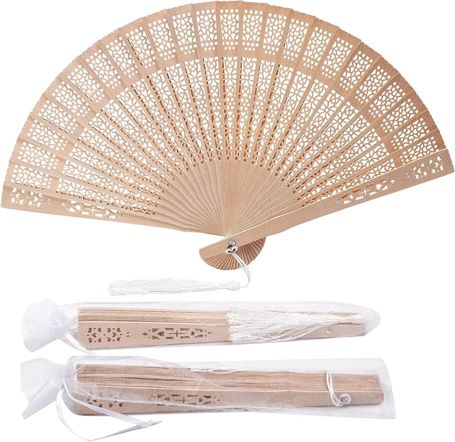 Custom Print Engrave Bamboo Handheld Fans Vintage Birthday Gift Foldable Wooden Hand Fan for Wedding Party Decoration