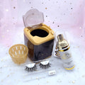Custom logo Eyelash Washing Machine Mini Eyelash Wash Machine for Strip Lashes and Cosmetic Brush