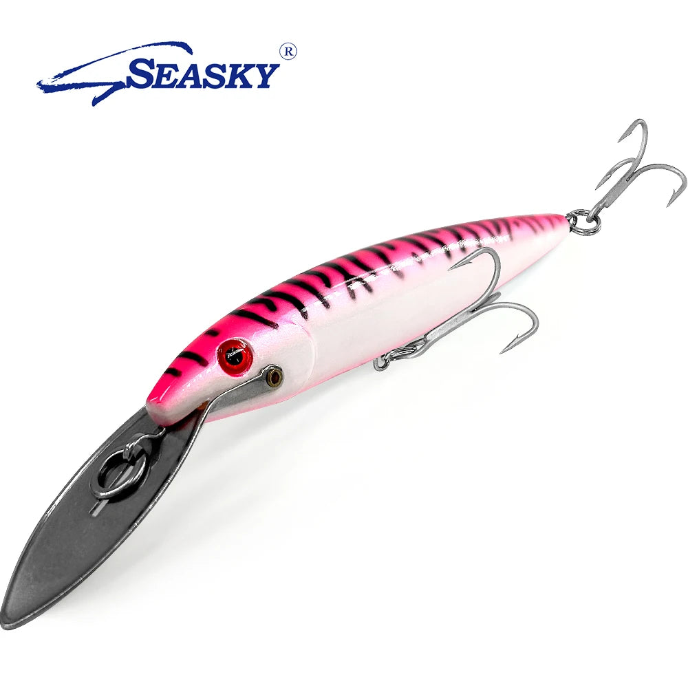 SEASKY 30g Floating and Count Down Models Red Head Down Under Water Minnow Diving Lure