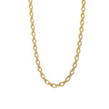 Punk Stainless Steel 18k Gold Plated Long Paperlink Chain Oval Link Chain Choker Statement Necklace for Women Jewelry
