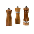 New Design Bamboo and Wood Pepper Grinder Mill Adjustable Ceramic Grinding Head Pepper Grinder
