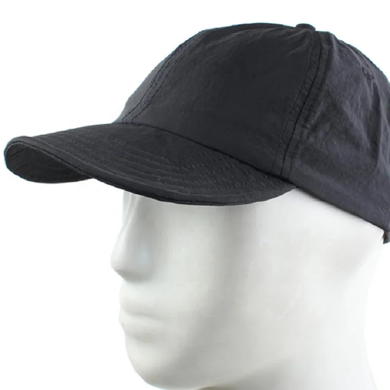 New Unisex 5-Panel Sporty Baseball Cap Simple Solid Color Soft Top with Flat Brim for Camping and Outdoor Activities