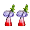 Creative Mushroom Shaped Cup Unique Goblet Beer Juice Glasses Crystal clear Mushroom Cocktail Glass for KTV Bar Club