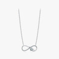Link Chain for Women Anniversary Jewelry Gifts 925 Sterling Silver Infinite Love Romantic Embrace Heart Pendant Necklace