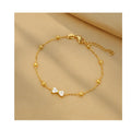 DAIHE New Fashionable Bow Zircon Bracelet Stainless Steel Light Luxury Design Bracelet