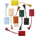 Portable PU Leather Travel Suitcase Luggage Tag with Tassel Travel Luggage Name Tag