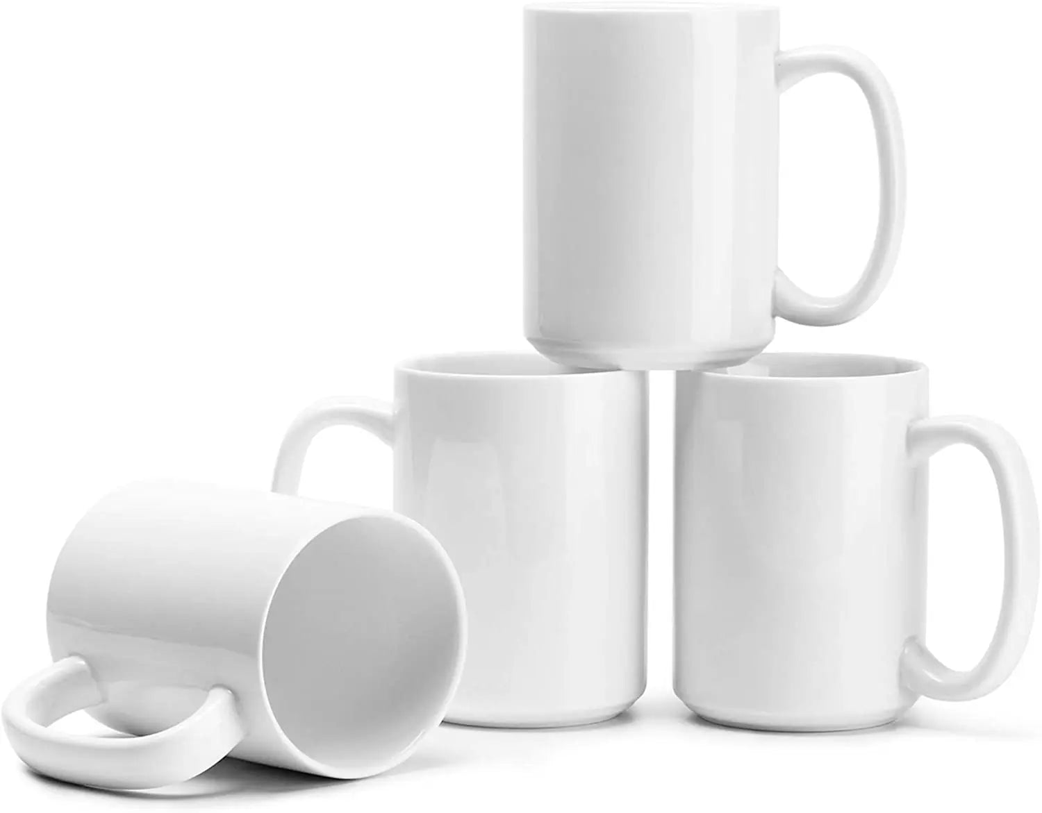 15 Oz Modern in White Printed Sublimation Logo Plain Prices Custom Made Mugs Ceramic Coffee Porcelain Cups
