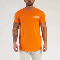 Men's Custom Logo Digital Print Gym Fitness Training T-Shirt Woven Mesh Short Quick Dry Breathable Sportswear Team Blank Design