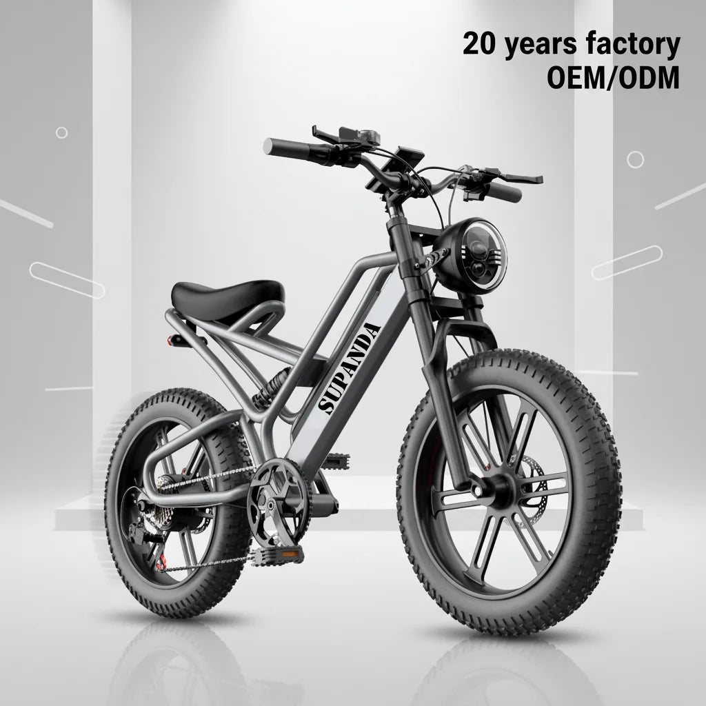 2025 M7 Electric Bike Ready Stock 500W Electrically Mountain Fatbike Cheap 20inch Fat Tire Ebike Electric Bike Factory