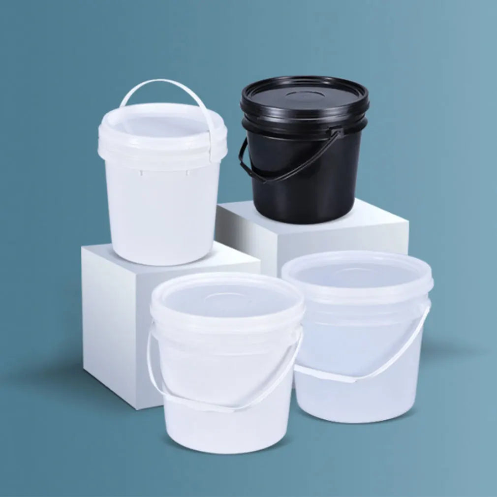Food Grade Beer   Pickle Plastic Buckets With Lids  Round Bucket Plastic Handle and Lid White Paint Chemicals Bucket