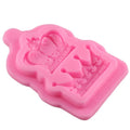 HelloWorld Princess and Queen Crown Shape Silicone Mold Clay Plaster Mold Kitchen Accessories
