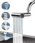 Multifunctional 4 Functions 360 Degree Rotating Swivel Kitchen Sink Faucet Extender Sprayer Attachment