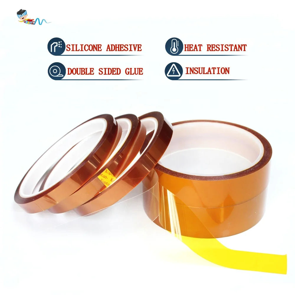 High Temperature Heat Resistant No-residual Polyimide Pi Film Double Sided Silicone Adhesive Kaptons Tape