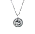Nordic Viking Logo Odin Valknut Triangle Symbol Archangel Michael Olympus Twelve Poseidon Poseidon Pendant Necklace