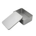 Professional Factory Silver Blank Candy Cookie Jewelry Storage Tin Can High Quality Rectangular Metal Lid Tin Box
