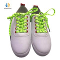 Custom 8mm Wide Silicone Screen Printing Polyester Basketball Football Shoelaces Personalized Non-slip HengFeng HF-1235 Custom