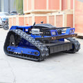 Free Shipping All Terrain Rubber Track Grass Lawn Mower High Speed Engine 360 Degree Rotary Lawn Mower MegaBDM