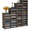 Hot Selling Modern DIY Clear Stackable Plastic Living Room Shoe Cabinet Ladder Style Display Rack for Home Furniture Door