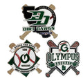 Factory Custom Metal Soft Enamel Sports Player Rotate Baseball Badge Glitter Senior Little League Baseball Trading Lapel Hat Pin