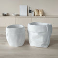 DIY Simple Balcony Desktop Plaster Small Pot Creative Paper Bag Flower Pot Silicone Mold
